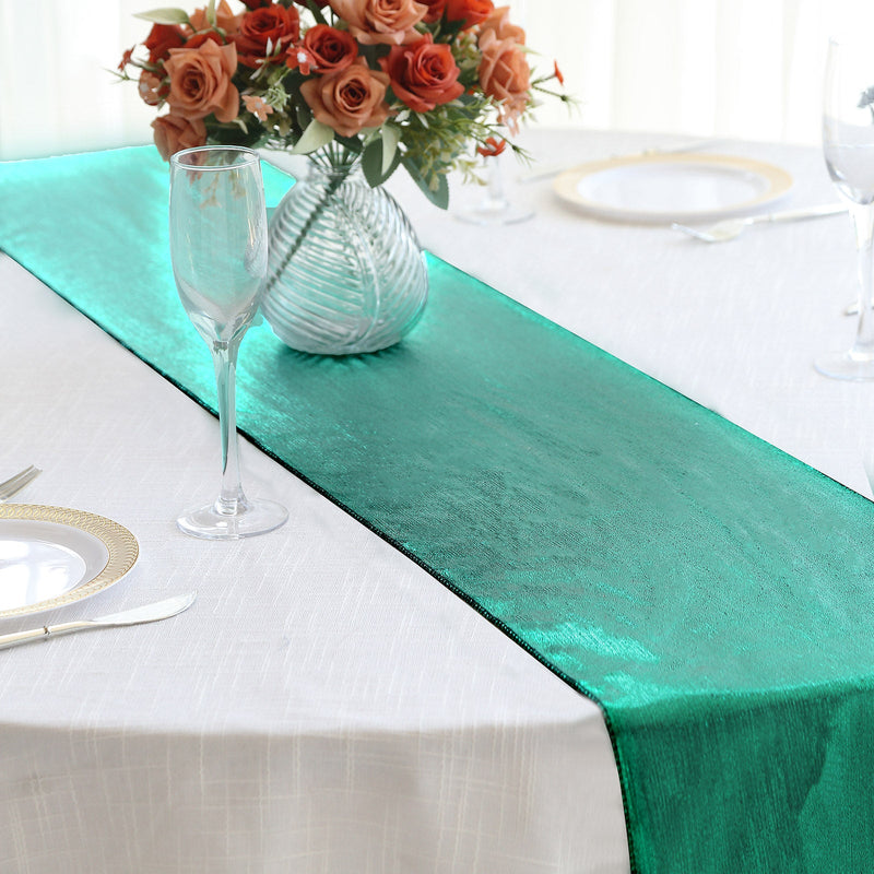 Shimmer Sequin Dots Polyester Table Runner, Wrinkle Free Sparkle Glitter Table Runner 12