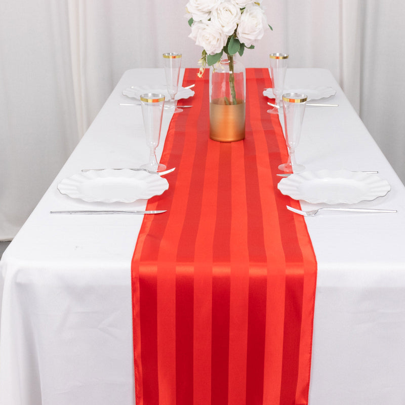 Satin Stripe Table Runner, Elegant Tablecloth Runner 12