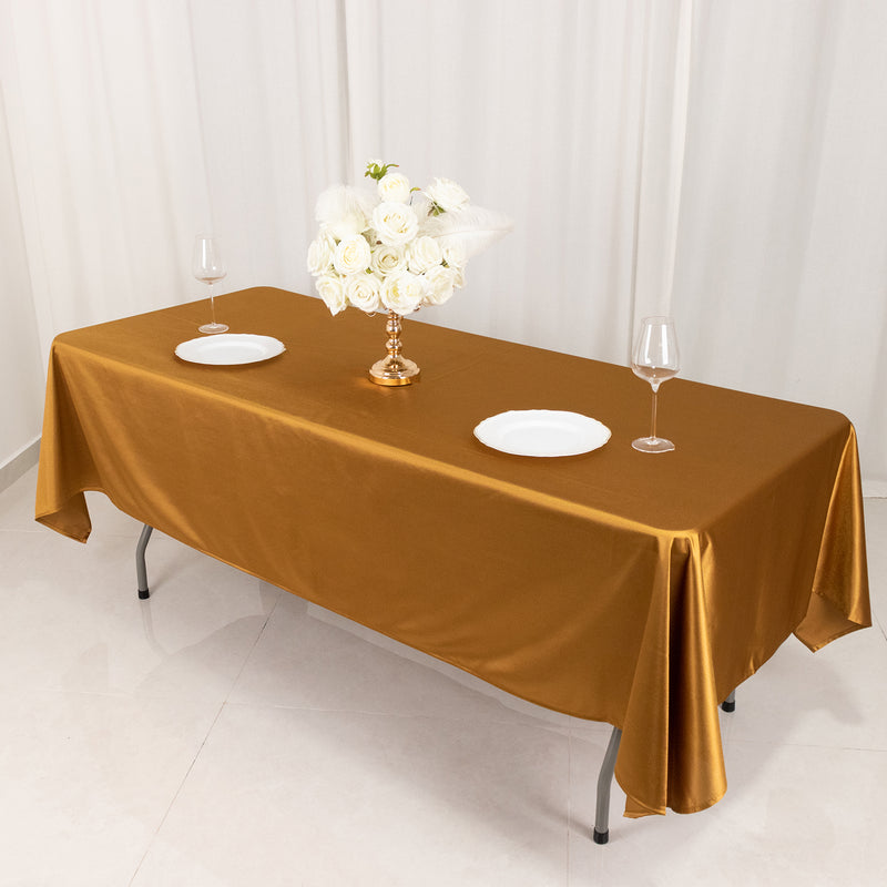 Shimmer Premium Scuba Rectangle Tablecloth, Wrinkle Free Seamless Polyester Tablecloth - 60