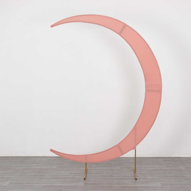 Spandex Crescent Moon Chiara Backdrop Stand Cover, Custom Fitted Arch Cover - 7.5ft