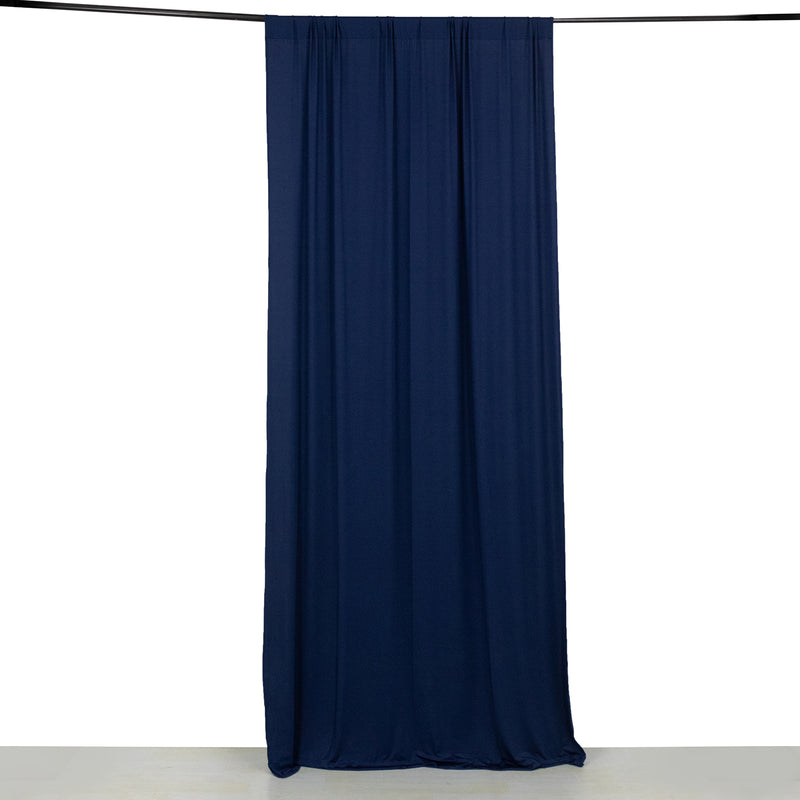 4-Way Stretch Spandex Backdrop Drape Curtain, Wrinkle Free Divider Panel with Rod Pockets - 5ftx10ft