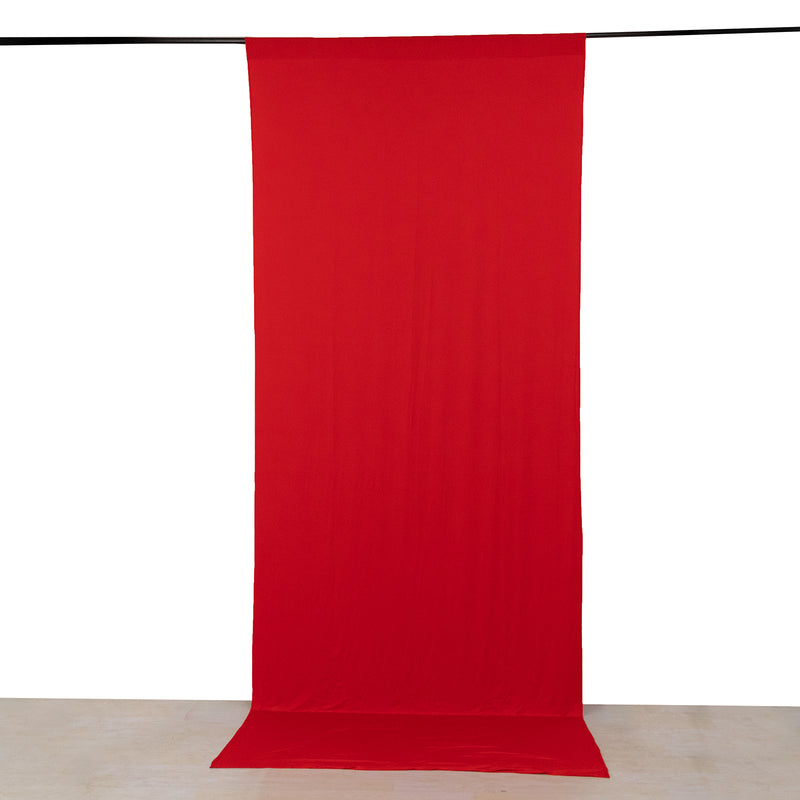 4-Way Stretch Spandex Backdrop Drape Curtain, Wrinkle Free Divider Panel with Rod Pockets - 5ftx12ft