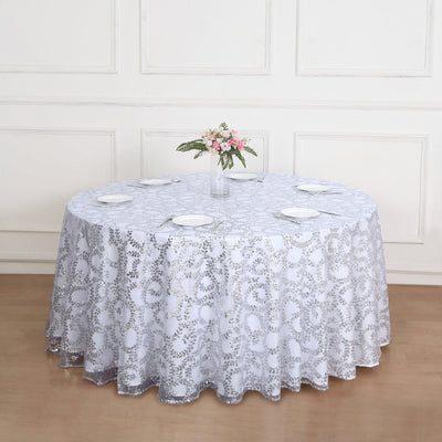 sequin tablecloth, round sequin tablecloth, sequin table covers, embroidered tablecloths, sheer overlays#color_parent