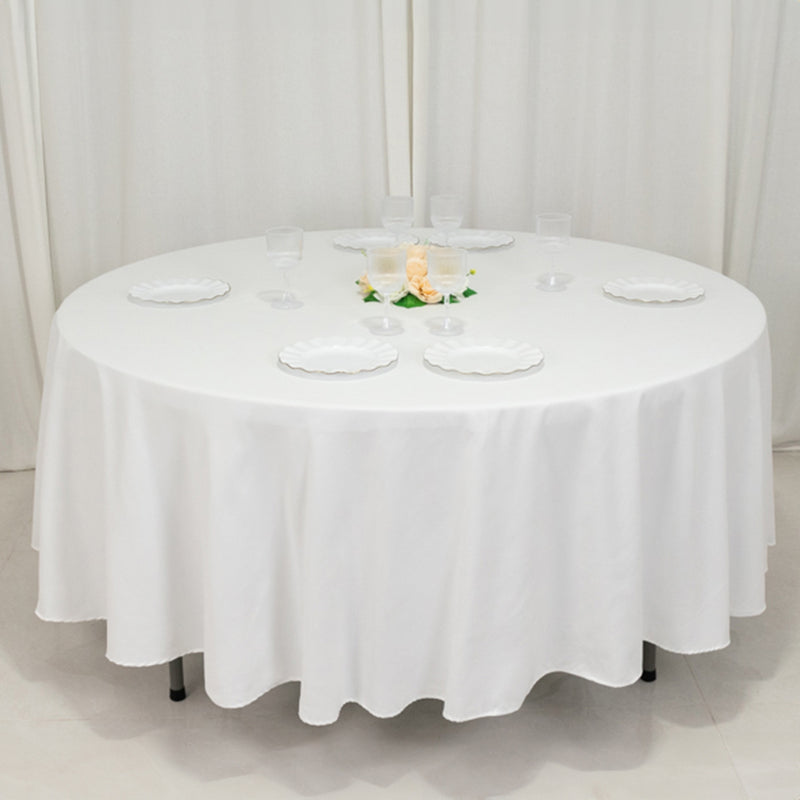 Cotton Blend Round Tablecloth 108