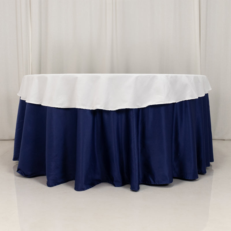 Seamless Cotton Blend Round Tablecloth - 70