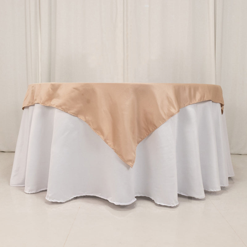 Lamour Satin Square Table Overlay - 54