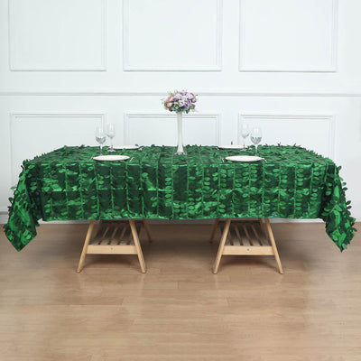 taffeta, rectangle tablecloth, petal tablecloths, table covers, dining room tablecloth#color_green