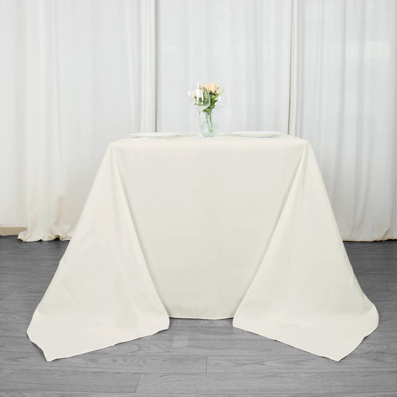 Square Table Clothes Seamless Premium Polyester Square Tablecloth 220GSM 90