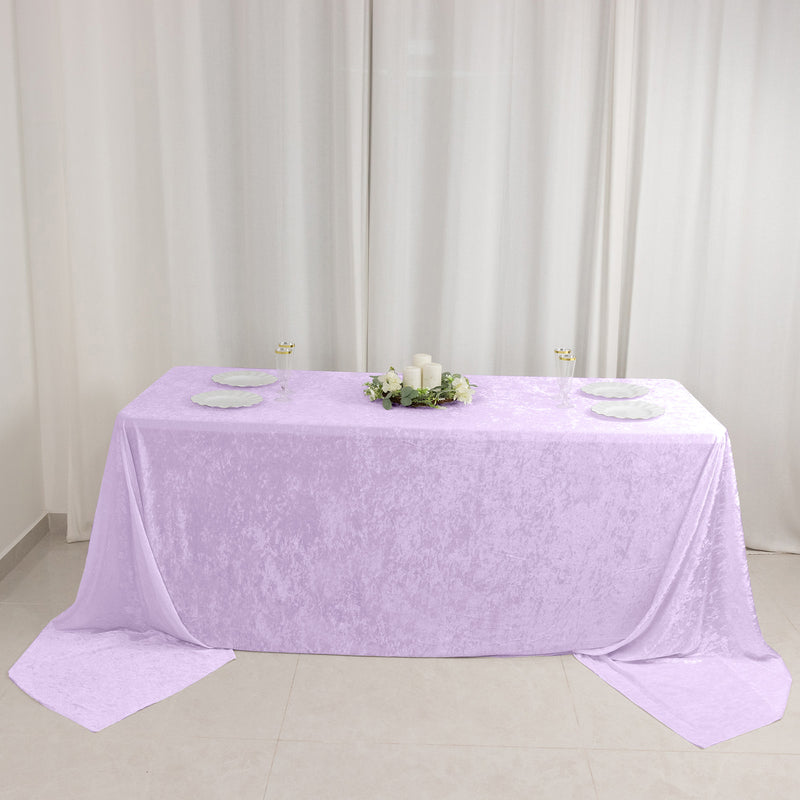 Premium Crushed Velvet Rectangle Tablecloth 90