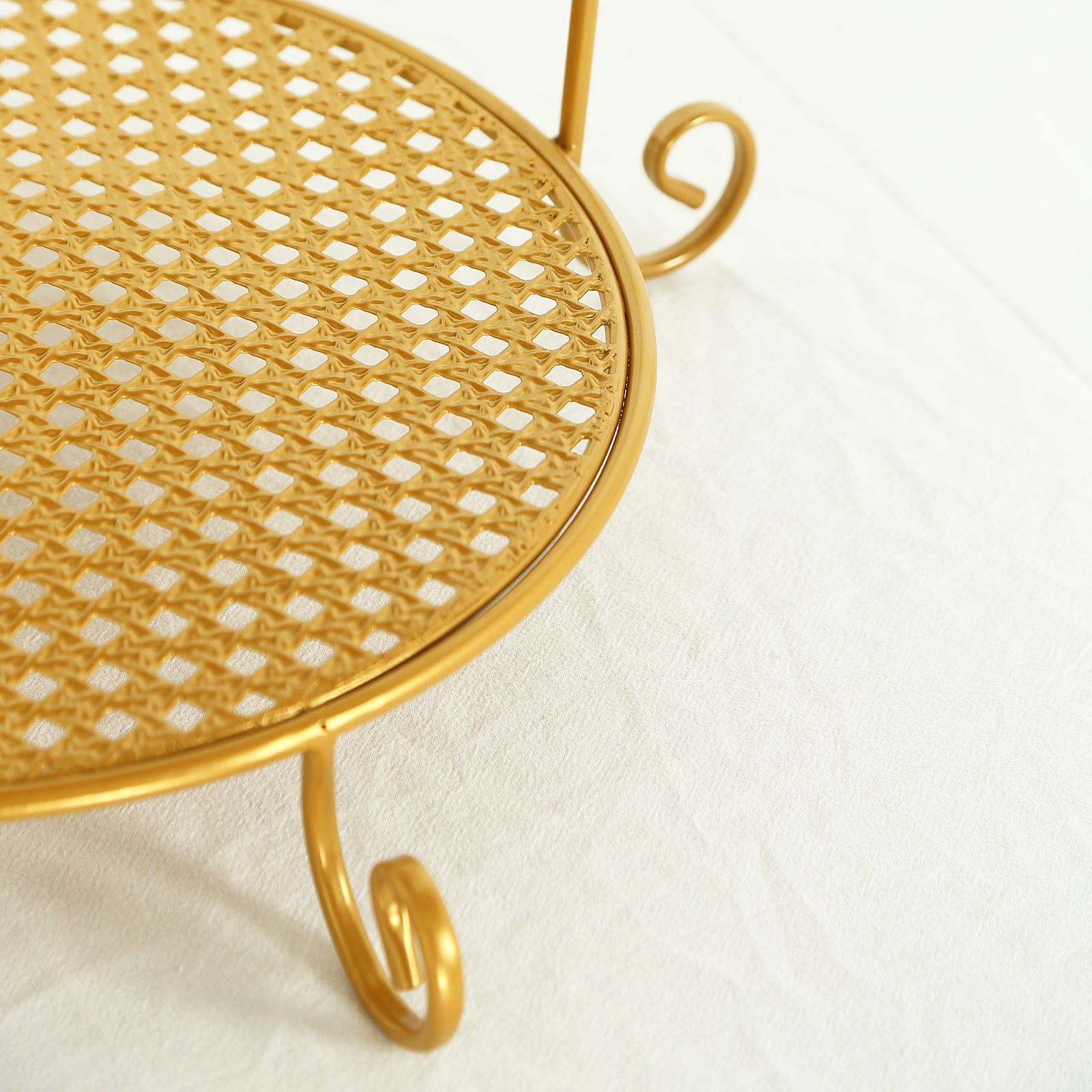 Gold Riser Round 3 Tier Round Gold Metal Pedestal Riser, Dessert Display Stand – eHomemart