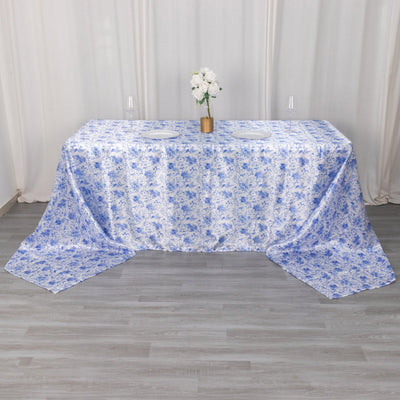 Visual Textile Embroidered Pintuck Taffeta 90 x 132-Inch Rectangle  Tablecloth Chocolate