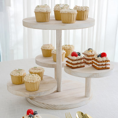 wood dessert stand, cupcake stand, rustic cupcake stand, tiered trays, cake risers#color_parent