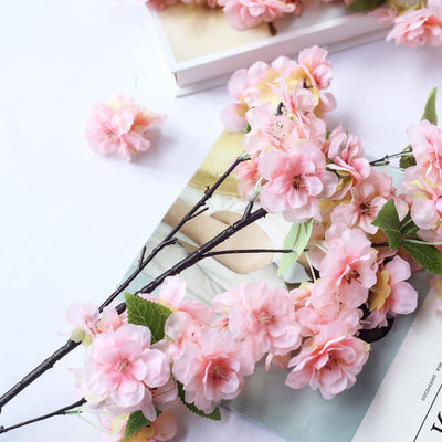 Silk Flower Arrangements, Faux Cherry Blossom Branches, Artificial Cherry Blossom Branches, Floral Fillers, Artificial Flower Decoration#color_parent