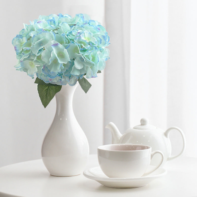 5 Bushes Artificial Silk Hydrangea Flower Bouquets