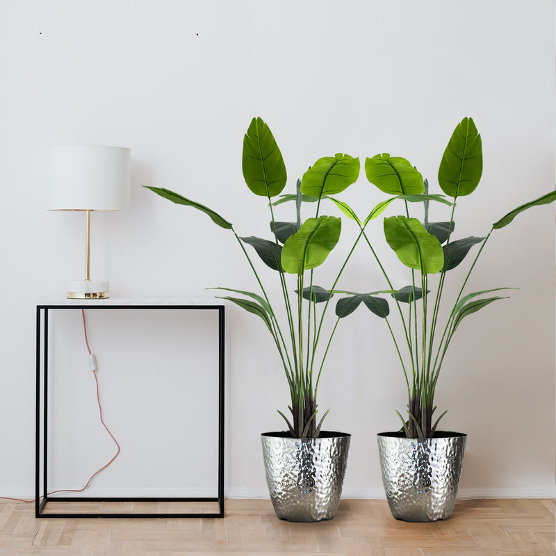 2 Pack Faux Potted Bird of Paradise Plant