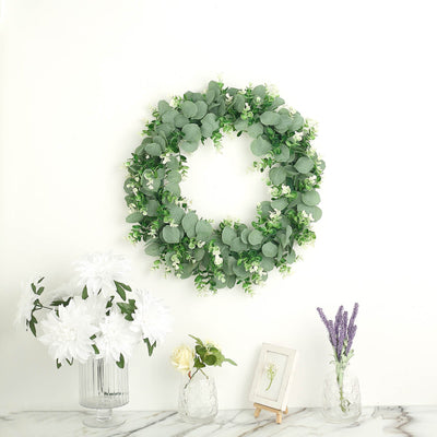 greenery wreath, wreath decorations, spring wreath, small green wreath, candle ring wreath#color_parent
