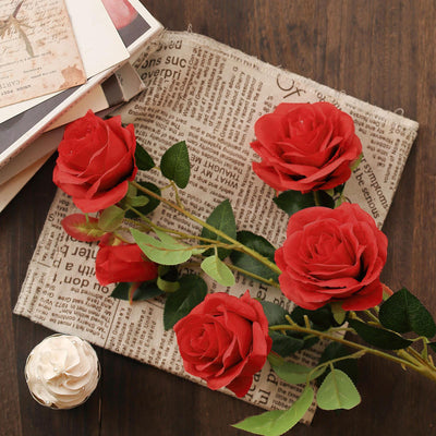 Silk Flower Bouquets, Artificial Flower Bouquet, Long Stem Roses, Artificial Roses, Silk Roses#color_parent