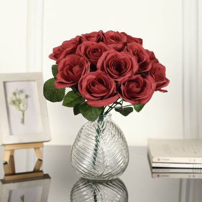 Artificial Flower Bouquet, Velvet Rose, Fake Flower Bouquet, Craft Flowers, Artificial Flower Decoration#color_parent