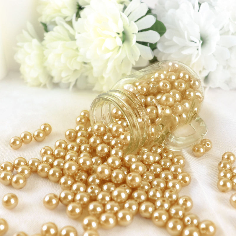 1000 Pack | 10mm Faux Craft Pearl Beads And DIY Vase Filler