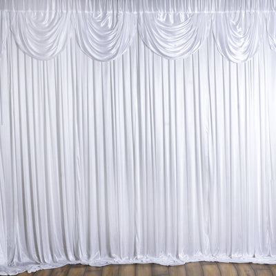 White Drapes For Backdrop, Backdrop Curtains, Satin Backdrop, Curtain Background, Backdrop Curtains For Photography#color_white