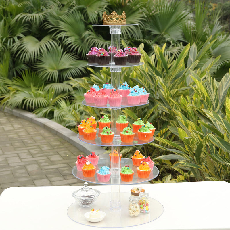 6-Tier Round Acrylic Riser | Plastic Display Stand