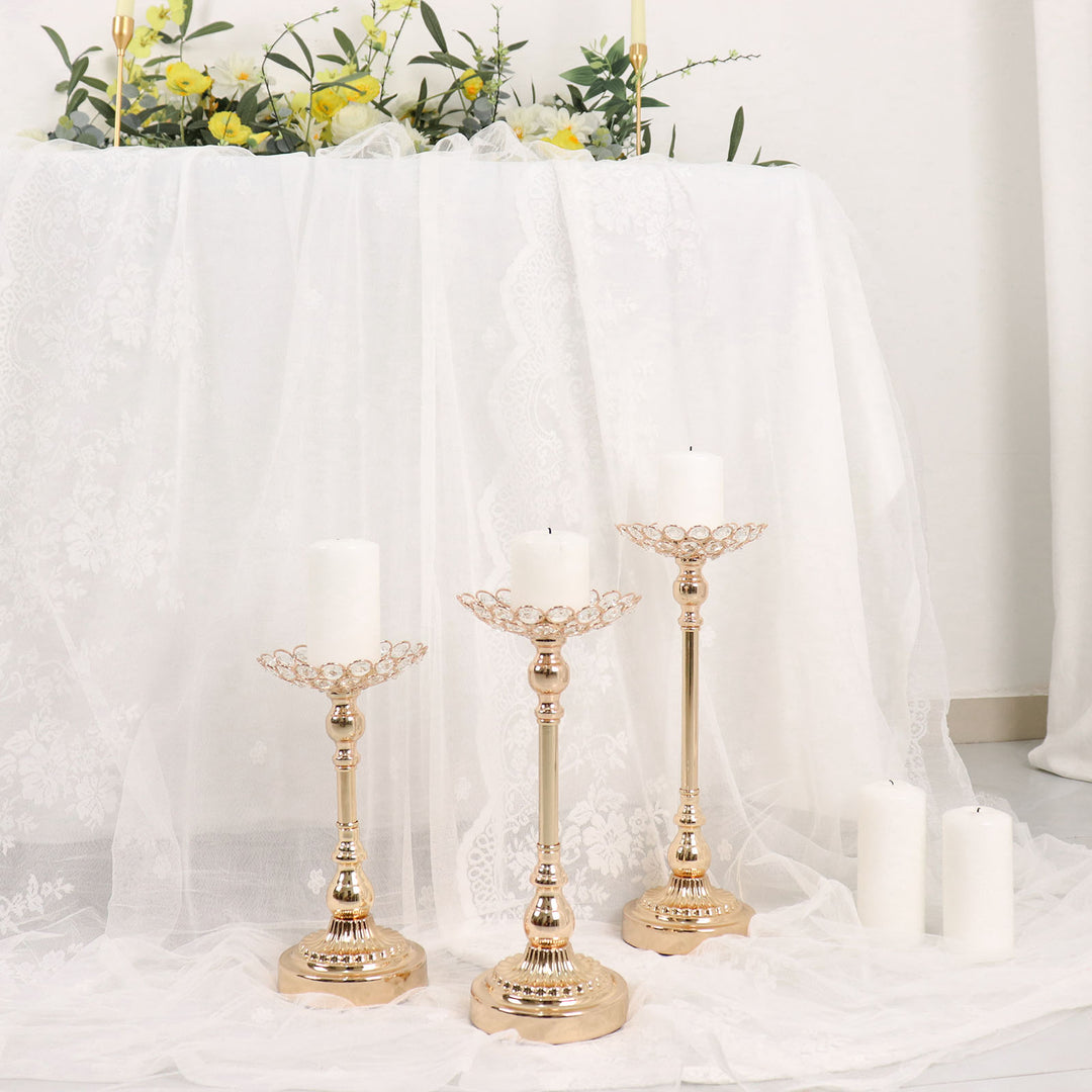 Jaipurcrafts Premium Set Of 2 Votives Bowl Crystal Tea Light Candle Holder For Diwali Decor |tealight Candle Holders For Home Decor Diwali Gift Item (3" Inches Set Of 2 Gold) At