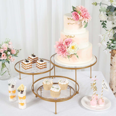 Gold Cake Stand, Cake Display Stand, Cupcake Stand, 3 Tier Cake Stand, Metal Cake Stand#color_parent