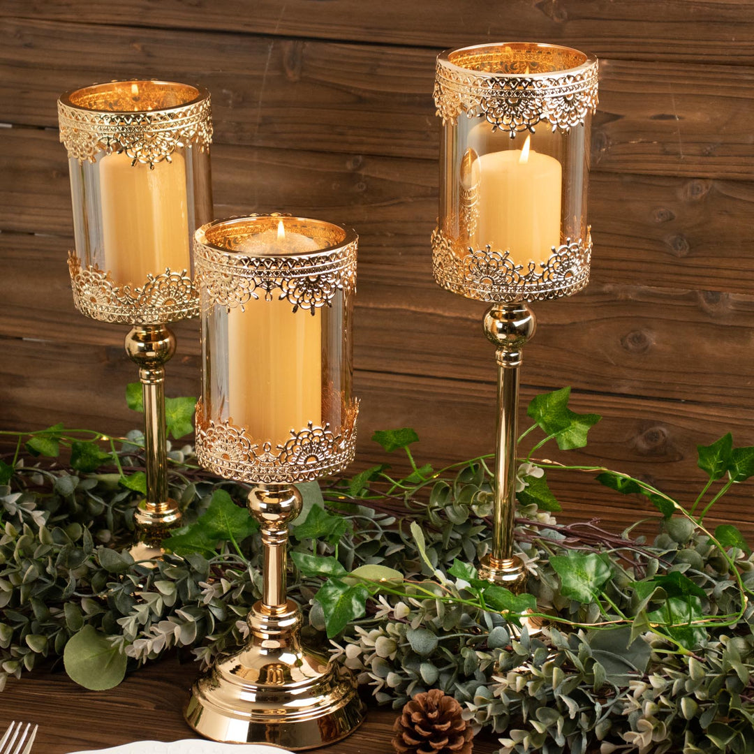 Brown glass tea light holders cheap