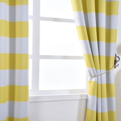 Polyester Curtains, Thermal Blackout Curtains, Blackout Window Curtains, Grommet Blackout Curtains, Cabana Stripe Curtains#color_parent