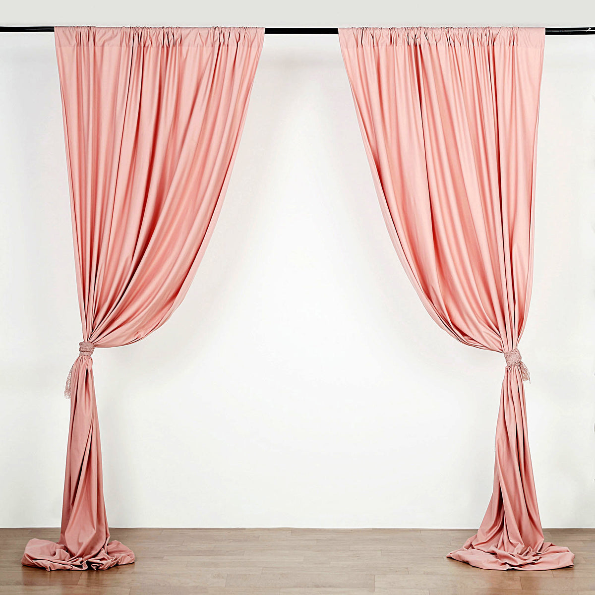 Polyester Backdrop Drape Curtains With Rod Pockets 10ftx8ft – eHomemart
