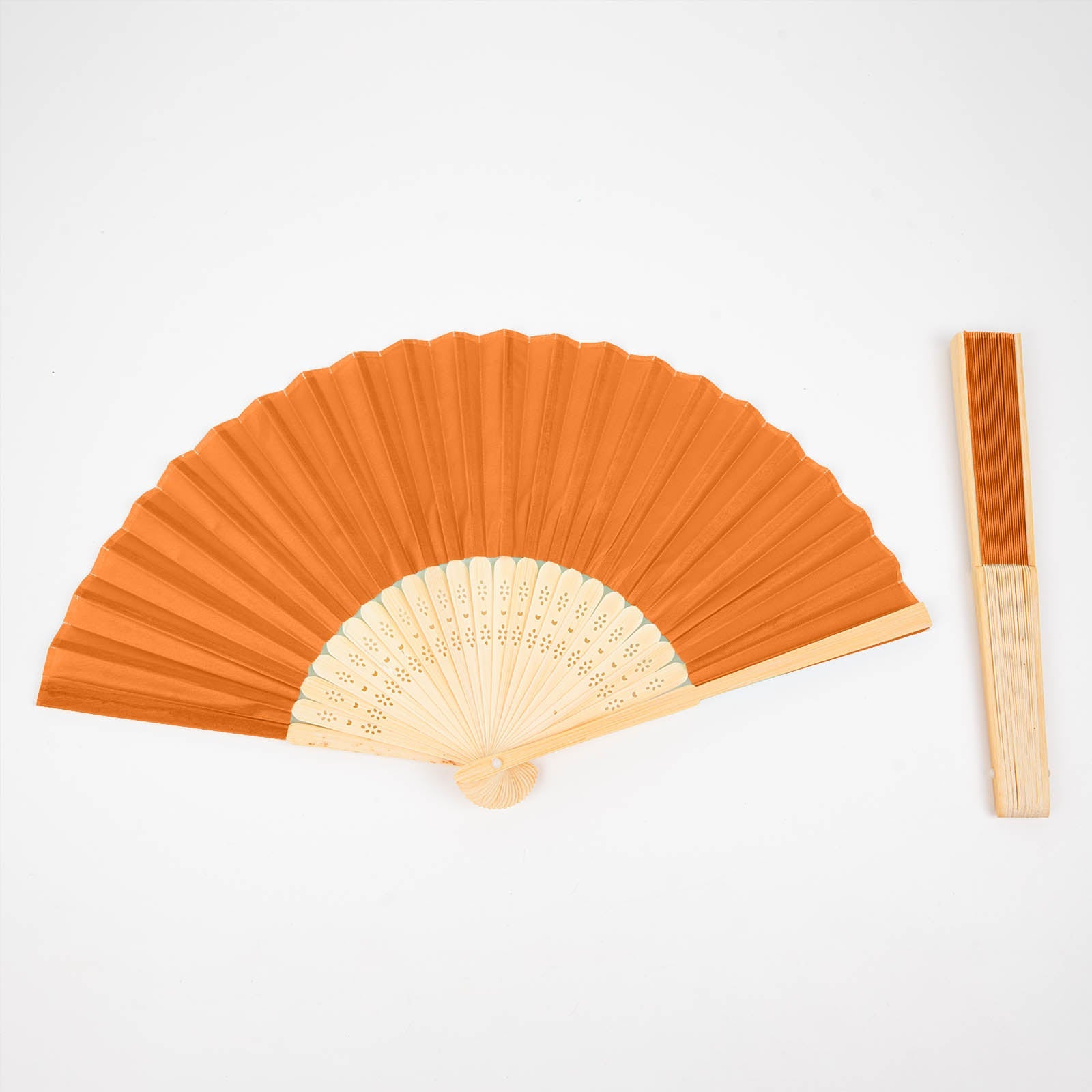 5 Pack Asian Silk Folding Fans eHomemart