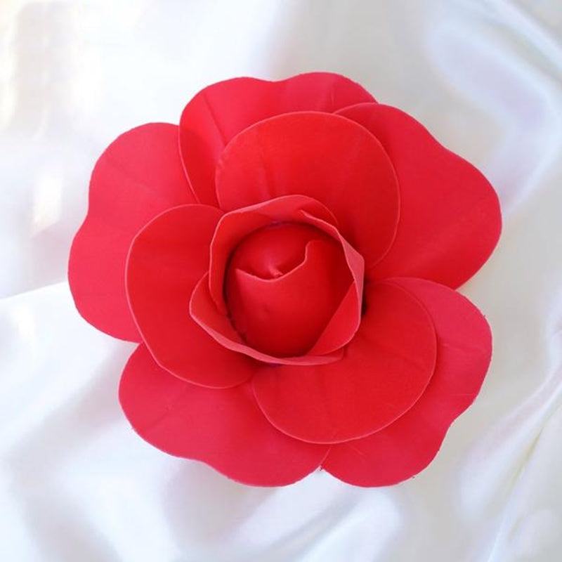 6 Pack Real Touch Artificial Foam DIY Craft Roses 8