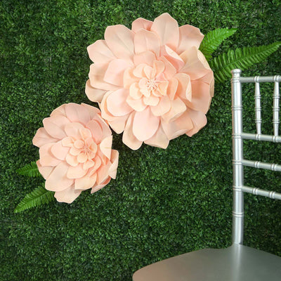 decorative flowers, foam flowers, faux flowers arrangement, large artificial flowers, artificial daisy flowers#color_blush