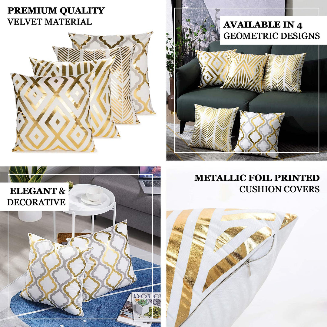 White and gold throw pillow discount