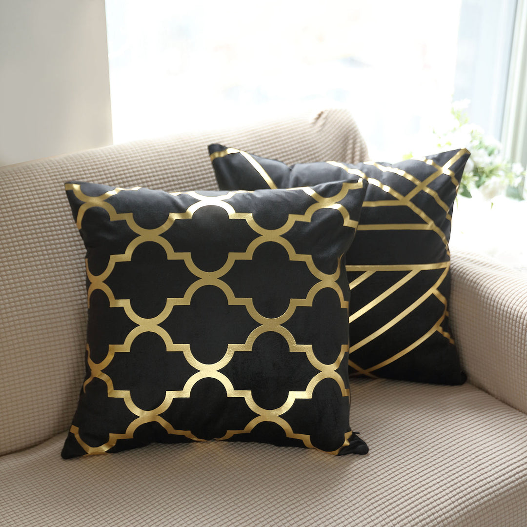 Geometric Throw Pillow Covers Velvet Sofa Cushion Covers eHomemart
