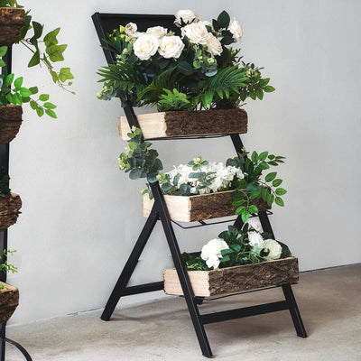 Plant Stand, Plant Stand Indoor, Tiered Plant Stand, Modern Plant Stand, 3 Tier Plant Stand, Metal Plant Stand Indoor#material_wood