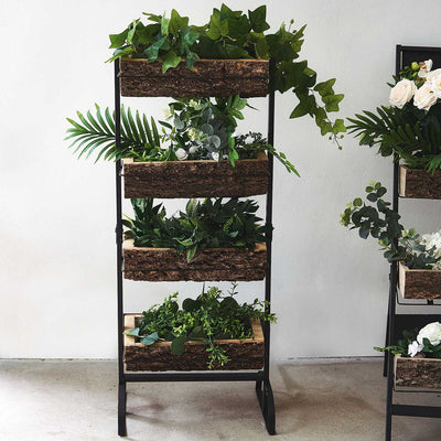 Plant Stand, Plant Stand Indoor, Tiered Plant Stand, Modern Plant Stand, 4 Tier Plant Stand, Metal Plant Stand Indoor#material_wood
