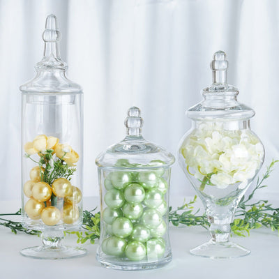 glass apothecary jars, apothecary jar set, apothecary jars with lids, apothecary candy jars, decorative apothecary jars#color_parent