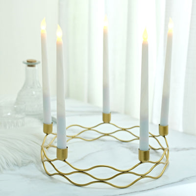 gold taper candle holder, modern taper candle holders, metal candlestick holders, tall candle holders, gold candlestick#color_gold