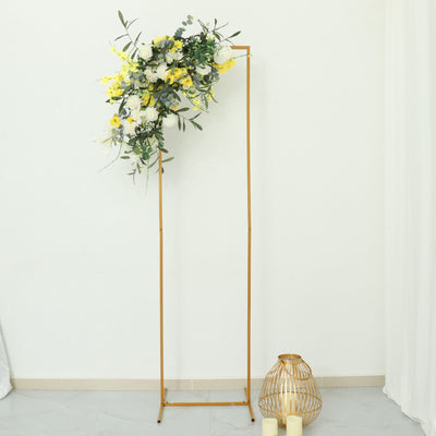 flower stand, tall flower stands, metal stand, outdoor flower stand, centerpiece stands#color_gold