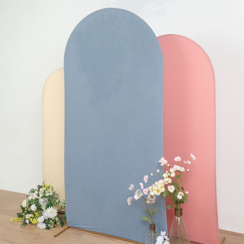 Matte Spandex Fitted Arch Cover For Round Top Chiara Backdrop Stand 7ft