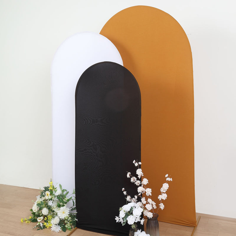 Matte Spandex Fitted Arch Cover For Round Top Chiara Backdrop Stand 5ft