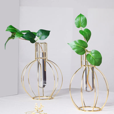 Metal Flower Stand, Test Tube Vase, Geometric Vase, Wire Vase, Metal Flower Vase#color_parent