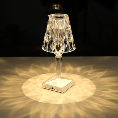 Teen Iridescent Acrylic Led Cube Novelty Table Lamp - West & Arrow : Target