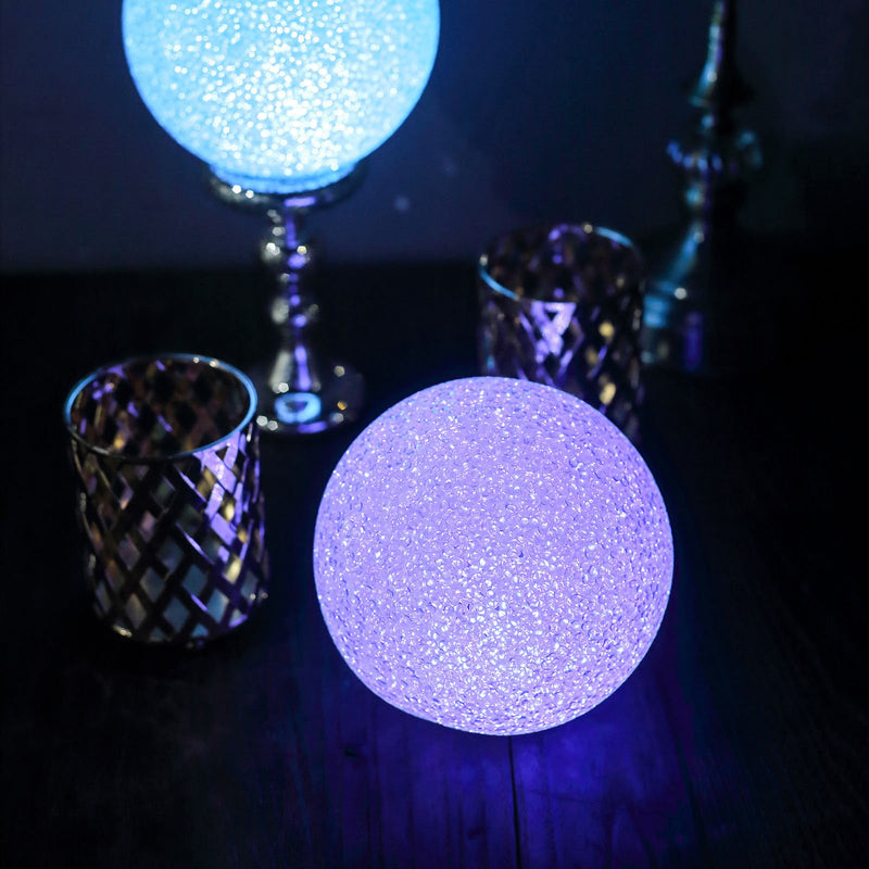 2 Pack Color Changing LED Ball Light Centerpieces, Battery Operated Light Globes 6