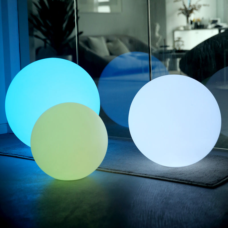 LED Color Changing Cordless Floating Pool Light Ball, Garden Light Globe with Remote - 16 RGB Colors With 4 Color Modes