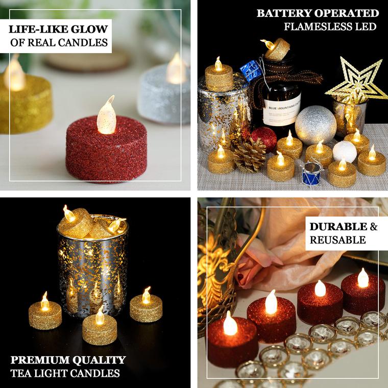 Realistic battery tea lights 2025