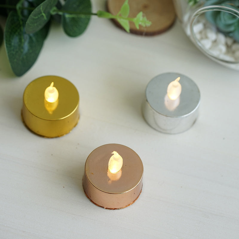 12 Pack | LED Tealight Candles, Flameless Battery Operated Reusable Candles