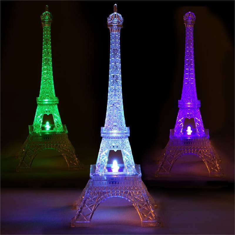 Color Changing LED Light Up Eiffel Tower Centerpiece, Night Light 10