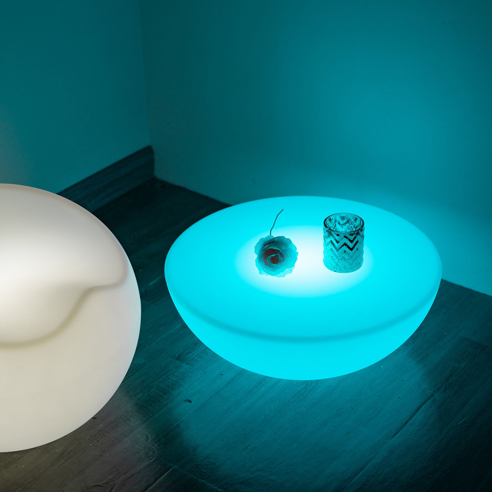 Color Changing Led Circle Color Changing Cordless LED Round Table with Bag – eHomemart